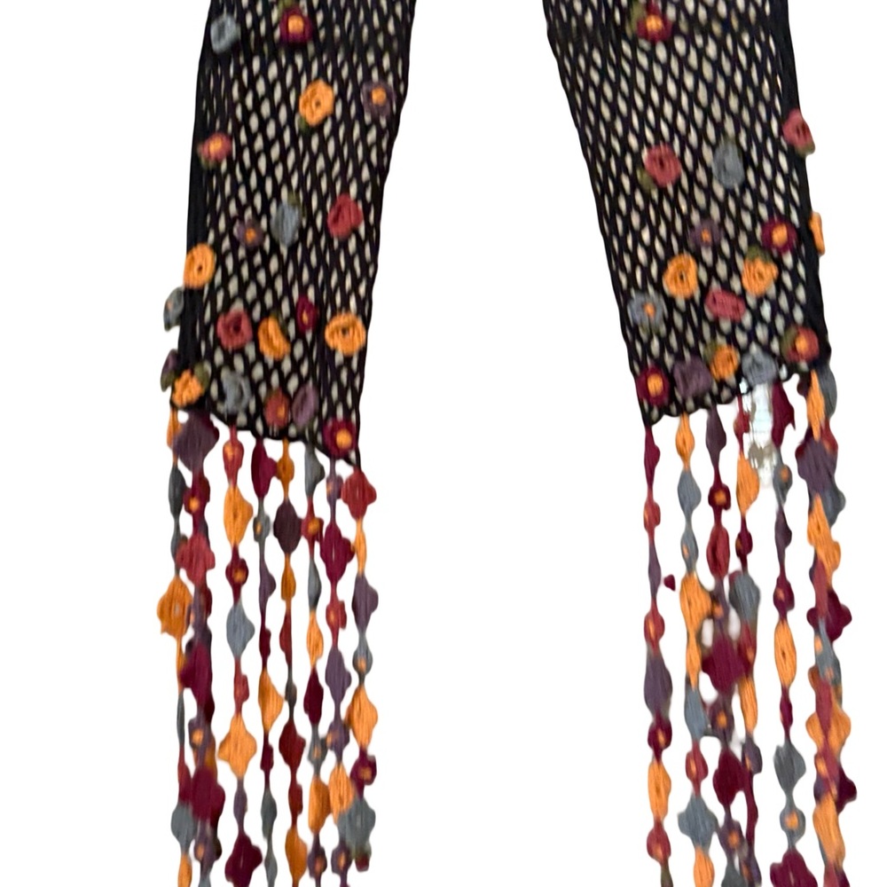 Rare Vintage Vivienne Tam Crochet Scarf - Picture 8 of 14